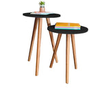 Kit com 2 Mesas Laterais Redondas - Canto de Sofá