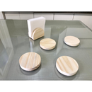 Kit Porta Guardanapos e Apoios para Copos Rústico em Madeira Pinus